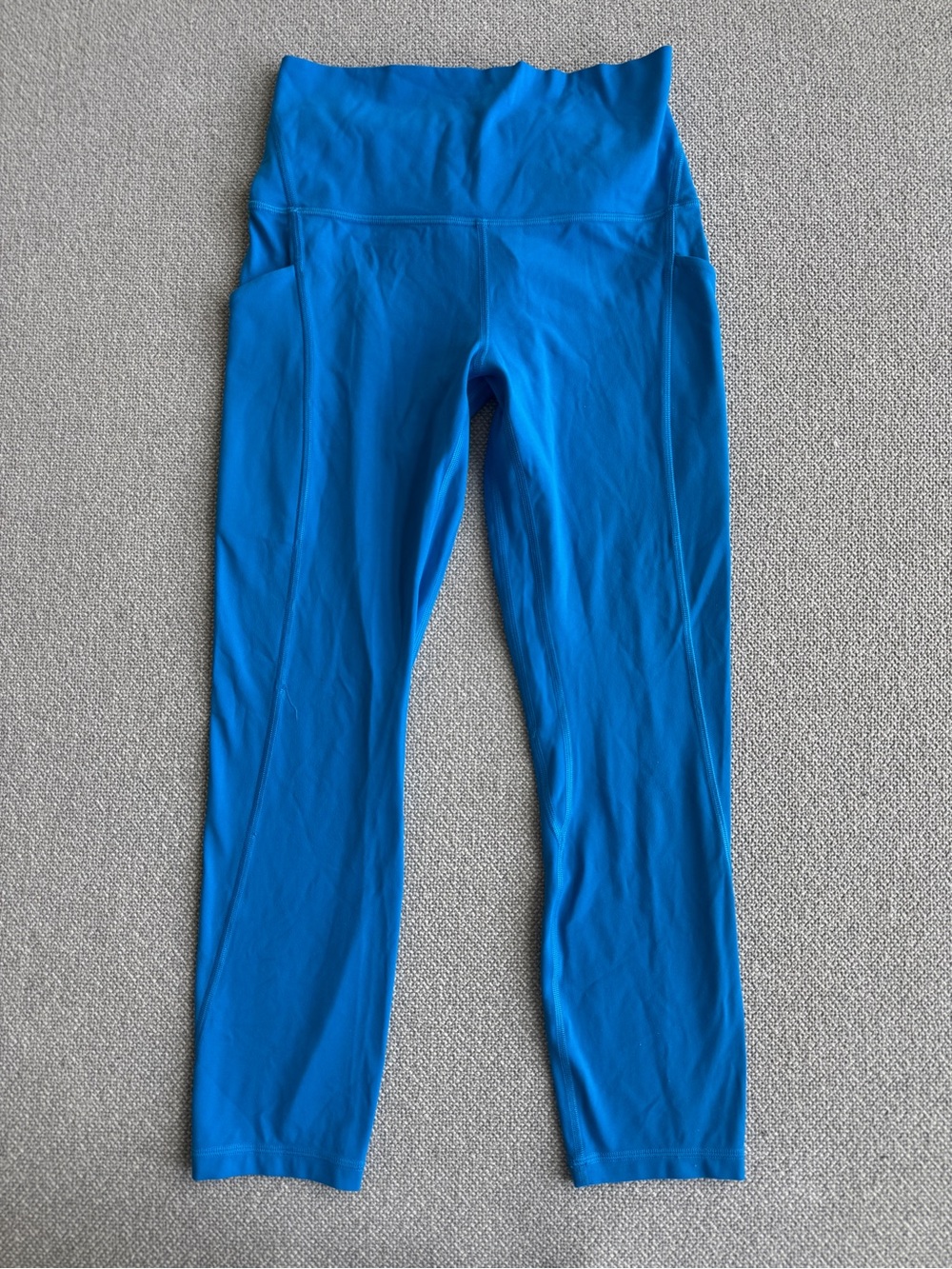 Lululemon Fast & Free High Rise Crop Leggings 23” Laguna Blue Size 6